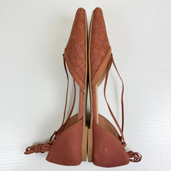 EUC Madewell Celina Woven Nubuck Lace Up Flats - Picture 7 of 10